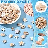 140Pcs 7 Styles Ocean Theme Opaque Acrylic Beads SACR-YW0002-12-5