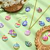 28Pcs 14 Colors Printed Alloy Pendants FIND-CJ0002-88-6