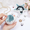  2Pcs 2 Style Ocean-themed Ceramic Jewelry Plate AJEW-NB0005-67-3