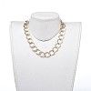 Aluminum Curb Chain Necklaces NJEW-JN02797-02-4
