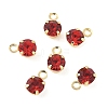 Brass Glass Charms KK-C097-08G-01-1