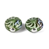 Windmill Spiral Pattern Vintage Handmade Porcelain Beads PORC-N013-19-06-2