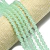 Natural Malaysia Jade Beads Strands G-L645-C01-4mm-12-3