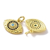 Real 18K Gold Plated Brass Micro Pave Cubic Zirconia Pendants KK-L209-039G-01-2