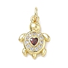 Brass with Rhinestone Pendants RB-CBA6830-18G-05-1