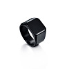 Square Stainless Steel Finger Rings WGB1DFB-26-2