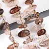 Natural Black Gold Rutilated Quartz Beads Strands G-Z091-A29-1