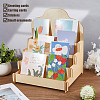 4-Tier Wood Card Display Stand ODIS-WH0025-219-5