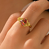 Brass Pave Cubic Zirconia Finger Rings for Women VD2246-3-2