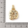 Brass Micro Pave Cubic Zirconia Pendants ZIRC-P121-01G-Q-3