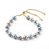 Potato Natural Pearl Slide Bracelets BJEW-JB06260-01-1