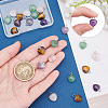 ARRICRAFT 24Pcs 4 Style Natural Mixed Gemstone Pendants G-AR0004-40-3