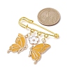 Butterfly & Flower Charm Alloy Enamel Brooches for Women JEWB-BR00144-05-3