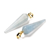 Natural Aquamarine Pointed Pendants G-D089-01G-08-2