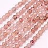 Natural Strawberry Quartz Beads Strands G-F509-31-2mm-1