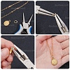 Brass Twister Clasps KK-BBC0023-90G-4