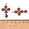 Natural Red Jasper Pendants GG-CBA9F30-02P-12-3