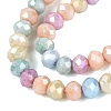 Anti-Tarnish Dyed Rondelle Glass Beads Strands EGLA-T021-3mm-17-17-3