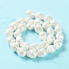Electroplated Glass Imitation Pearl Beads Strands BSHE-G035-01B-05-1-3