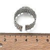304 Stainless Steel Cuff Ring Components SA-CBA37BC-16A-P-3