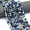 Natural Banded Agate Beads Strands G-P573-A10-01-1