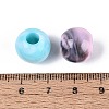 Two Tone Opaque Acrylic European Beads OACR-Q200-03-4