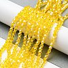 Transparent Electroplate Glass Beads Strands LS-EGLA-A039-T3mm-A22-4