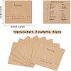 Fingerinspire 80Pcs 8 Patterns Paper Necklace Display Cards DIY-FG0001-82-2