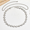 Alloy Full Crystal Rhinestone Horse Eye Link Waist Chains for Women WG555DF-01-2