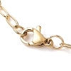 Brass Paperclip Chain Necklaces for Women NJEW-JN04981-5
