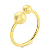 Rack Plating Brass Open Cuff Bangles BJEW-P322-06G-1