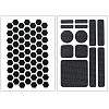8Pcs 2 Styles PEVA Rubber Anti-Slip Hexagonal Phone Grip Tape Stickers for Phones AJEW-SP0002-64C-02-6