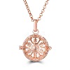 Hollow Heart Alloy Cage Pendant Necklaces SW2952-9-1