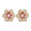 Flower Glass Seed Bead Stud Earrings EJEW-MZ00668-01-2