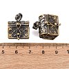 Brass Prayer Box Pendants KK-24X16-AB-3