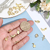 20Pcs 5 Styles Brass Pendants KK-BBC0025-51-3