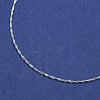 925 Sterling Silver Double Link Chain Necklaces NJEW-BB35180-D-18-2