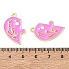 Alloy Enamel Pendants AL-CBA292F-01G-G-3