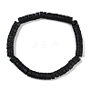 Natural Lava Rock Beaded Stretch Bracelets for Men Women BJEW-G727-01A-1