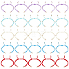 25Pcs 5 Colors Braided Nylon Cord Bracelet Making BJEW-PH01861-1