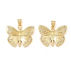 Brass Micro Pave Cubic Pendants KK-Z140-22G-1
