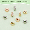   30Pcs 3 Colors Brass Micro Pave Cubic Zirconia Beads KK-PH0005-92-4