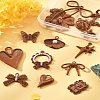 15Pcs 15 Styles Alloy Pendants FIND-FS0004-12-9