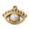 Natural Howlite Eye Pendants LS-STAS-Q249-01G-07-1