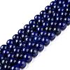 Natural Lapis Lazuli Round Beads Strands G-I181-10-10mm-3