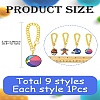 9Pcs 9 Styles Ball Game PVC Plastic Cup Charms HJEW-CJ0001-18-7