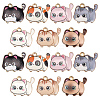 28Pcs 7 Colors Printed Alloy Pendants FIND-BM0001-01-1