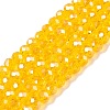Electroplate Glass Beads Strands EGLA-A044-T4mm-A05-1