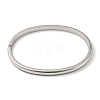 Non-Tarnish 304 Stainless Steel Smooth Hinged Bangles LS-BJEW-Q772-01P-2