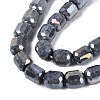 Anti-Tarnish Electroplate Glass Beads Strands EGLA-N027-03A-18-3